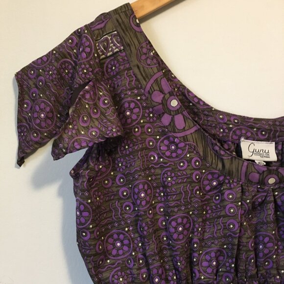 100% Silk Fairy Grunge OAK Babydoll Tank Top - Medium - Picture 8 of 16